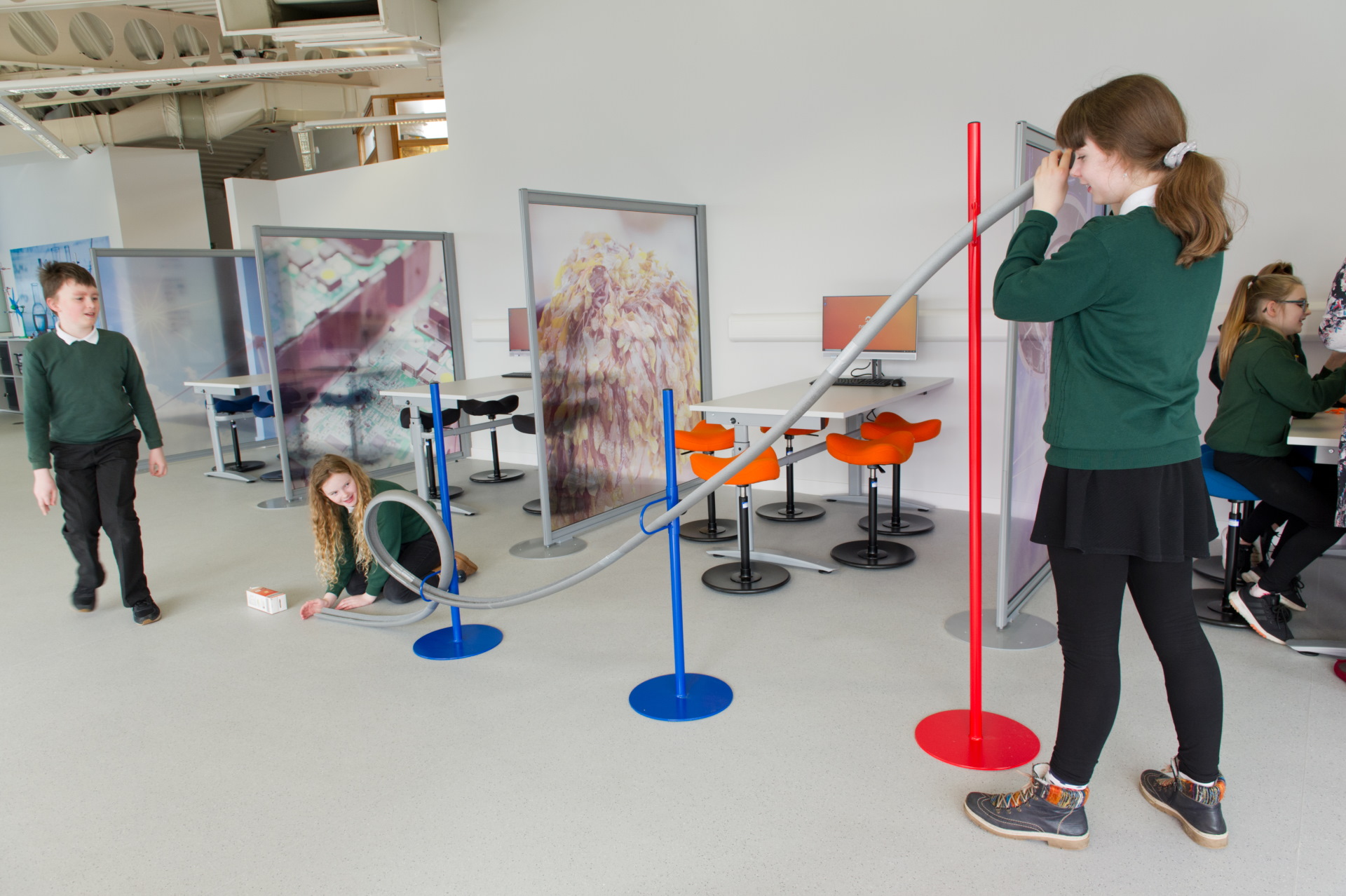 young people learning in the Thurso Newton Room