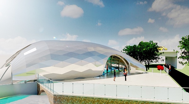 Artists impression of new River Ness Hydro scheme